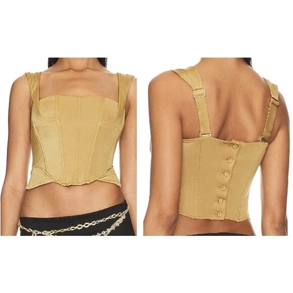 We are HAH Knock Out Top Bustier Corset Style - Shroom Brown - Size XL - $128 - Picture 1 of 10